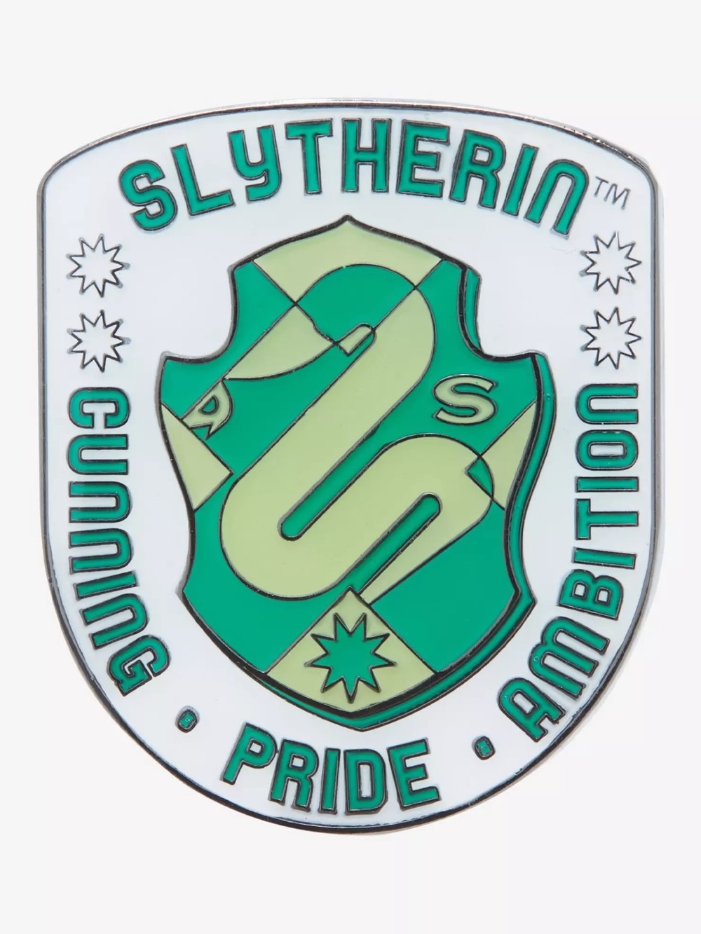 💚 Loungefly Harry Potter Slytherin Geometric Crest Enamel Pin